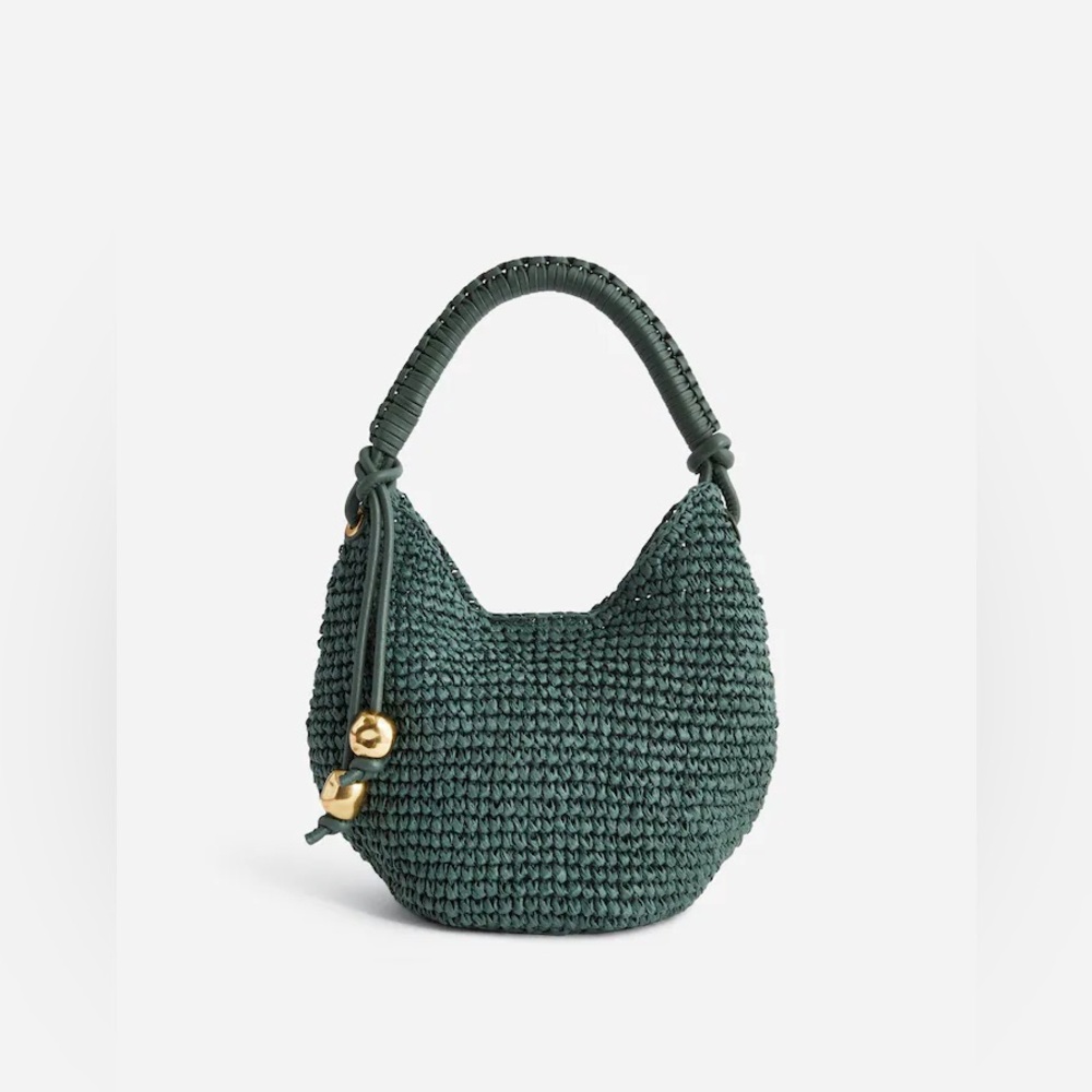 Madewell nwot The Camren Mini Bag foraged green‎ straw bag